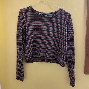 Wild Fable Multicolor Striped Long Sleeve Top